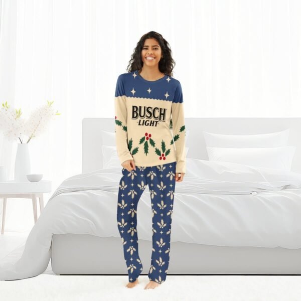 Busch Light Christmas Cherry Family Pajamas Set