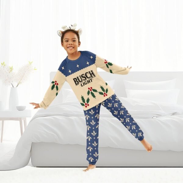 Busch Light Christmas Cherry Family Pajamas Set