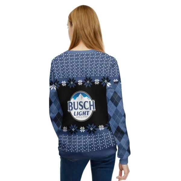 Busch Light Christmas Gingerbread Ugly Sweater