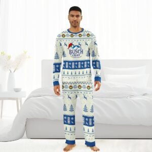 Busch Light Christmas Reindeer Family Pajamas Set - Flexiquor.com