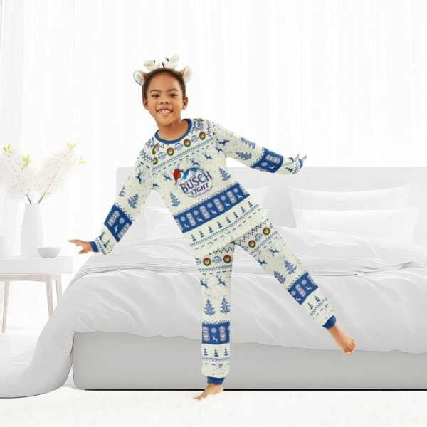 Busch Light Christmas Reindeer Family Pajamas Set