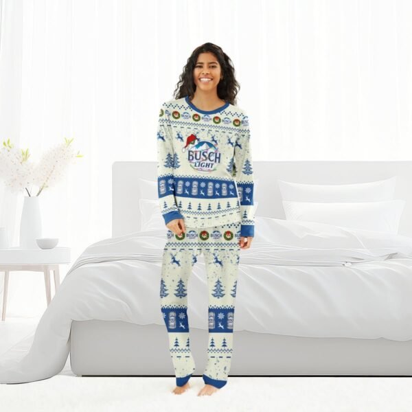 Busch Light Christmas Reindeer Family Pajamas Set