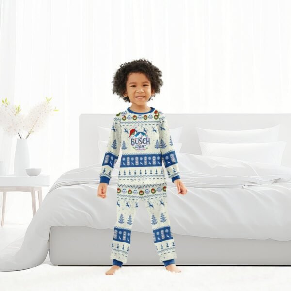 Busch Light Christmas Reindeer Family Pajamas Set