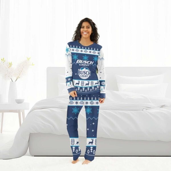 Busch Light Christmas Snowfall Family Pajamas Set