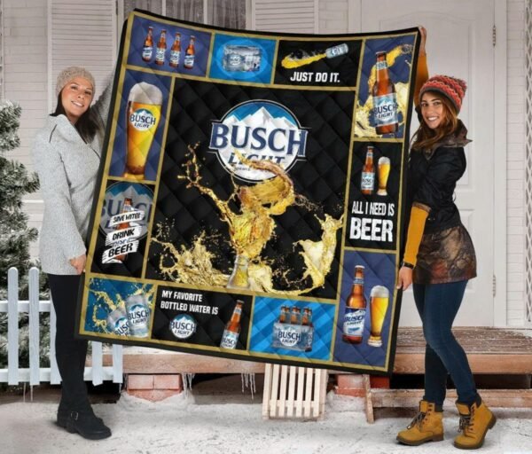 Busch Light Flannel Blanket