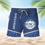 Busch Light Glass Bottle Dot Swim Trunks