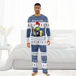 Busch Light Grinch Christmas Family Pajamas Set - Flexiquor.com