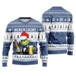 Busch Light Grinch Christmas Ugly Sweater
