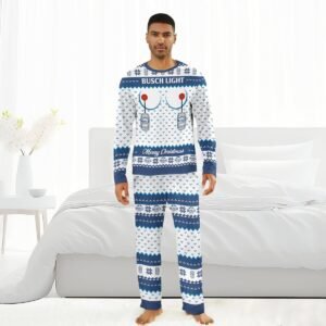 Busch Light Merry Chistmas Family Pajamas Set - Flexiquor.com