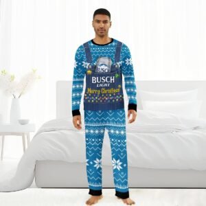 Busch Light Merry Christmas Family Pajamas Set - Flexiquor.com