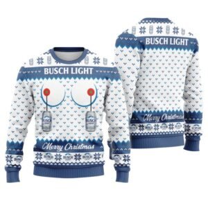 Busch Light Merry Christmas Ugly Sweater