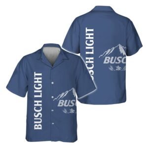 Busch Light Retro Graphic Hawaiian Shirt