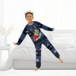 Busch Light Santa Grinch Family Pajamas Set