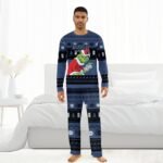 Busch Light Santa Grinch Family Pajamas Set