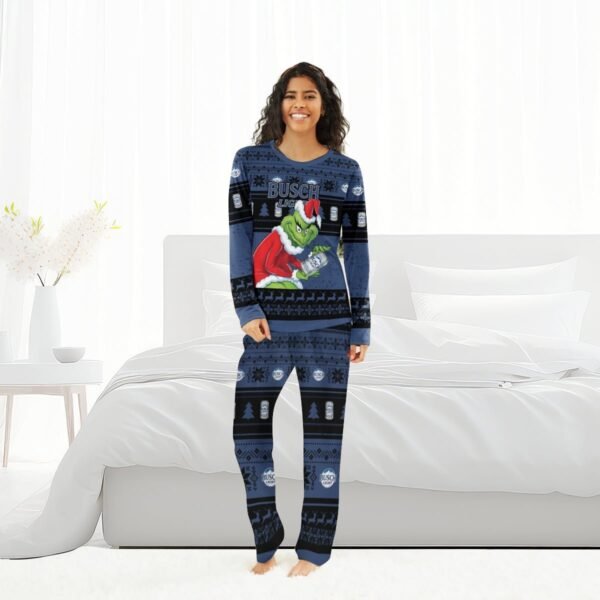 Busch Light Santa Grinch Family Pajamas Set