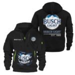 Busch Light Scratches Marks Quarter Zip Hooded Sweatshirt