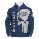 Busch Light Skull Hoodie & Zip Hoodie