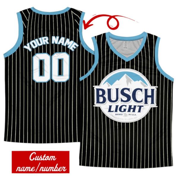 Personalized Busch Light Striped Men's Tank Top
