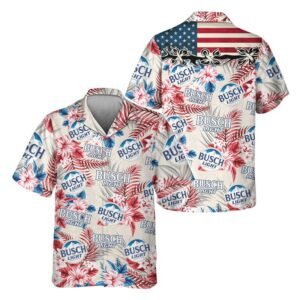 Busch Light Tropical Summer Hawaiian Shirt