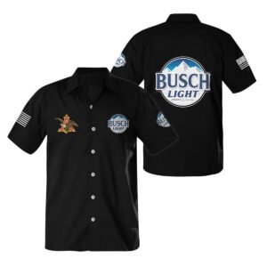 Busch Light USA Flag Button Shirt