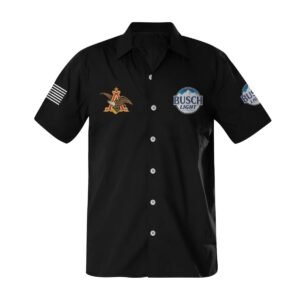 Busch Light USA Flag Button Shirt - Flexiquor.com