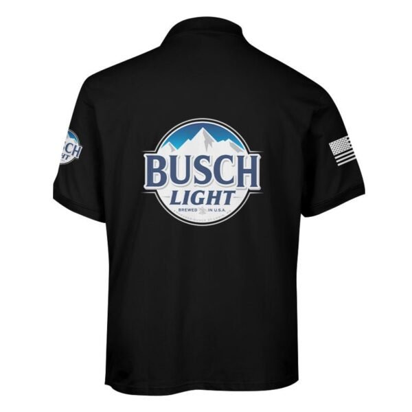 Busch Light USA Flag Men's Plus Size Polo Shirt