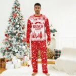 Busch Light Winter Christmas Family Pajamas Set