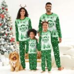 Busch Light Winter Christmas Family Pajamas Set