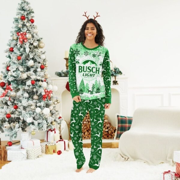 Busch Light Winter Christmas Family Pajamas Set