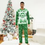 Busch Light Winter Christmas Family Pajamas Set