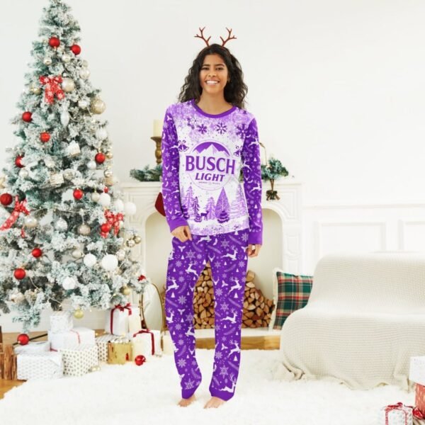 Busch Light Winter Christmas Family Pajamas Set