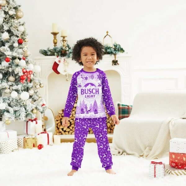 Busch Light Winter Christmas Family Pajamas Set