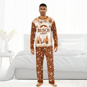 Busch Light Winter Christmas Family Pajamas Set - Flexiquor.com