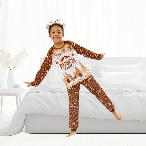 Busch Light Winter Christmas Family Pajamas Set