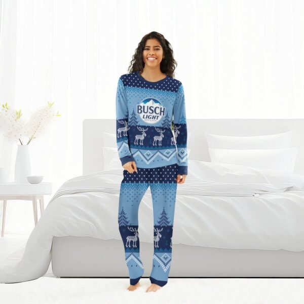 Busch Light Winter Reindeer Family Pajamas Set
