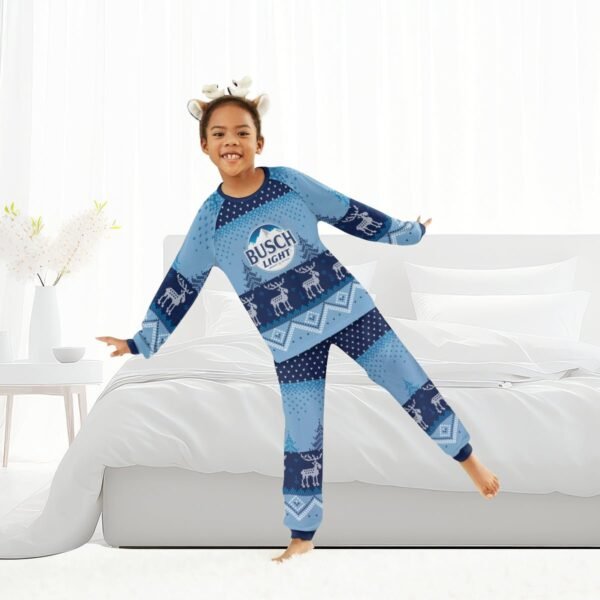 Busch Light Winter Reindeer Family Pajamas Set