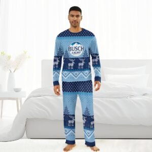 Busch Light Winter Reindeer Family Pajamas Set - Flexiquor.com