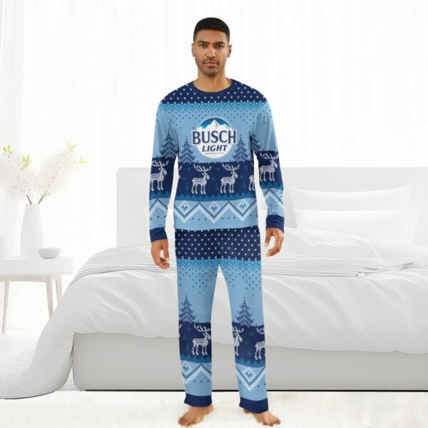 Busch Light Winter Reindeer Family Pajamas Set