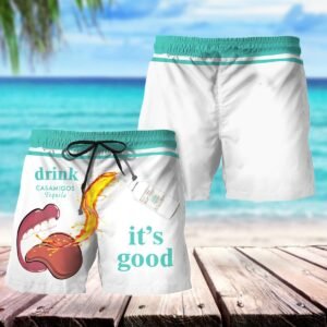 Let's Drink Casamigos Swim Trunks