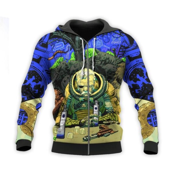 The Old Man Of Fear Agent Drink Cîroc Hoodie & Zip Hoodie