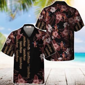 Captain Morgan Flower Hawaiian Shirt