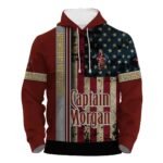 Captain Morgan Stainless Steel American Flag Hoodie & Zip Hoodie