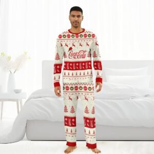 Coca Cola Christmas Reindeer Family Pajamas Set - Flexiquor.com