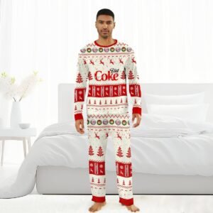 Coke Diet Christmas Reindeer Family Pajamas Set - Flexiquor.com