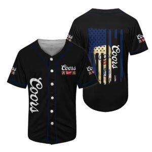 Coors Banquet American Flag Baseball Jersey