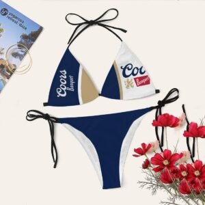 Coors Banquet Colorblock Triangle Bikini