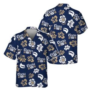Coors Banquet Tropical Garden Hawaiian Shirt