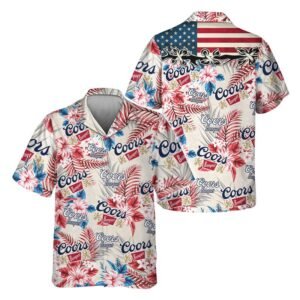 Coors Banquet Tropical Summer Hawaiian Shirt
