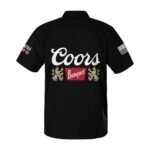 Coors Banquet USA Flag Button Shirt