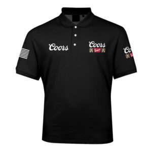 Coors Banquet USA Flag Men's Plus Size Polo Shirt - Flexiquor.com
